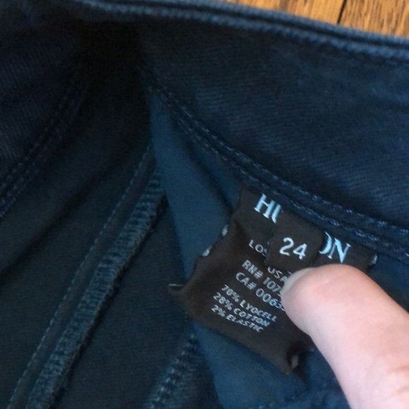 Hudson Denim High Waisted Green Skinny Jeans 24 - Picture 6 of 8